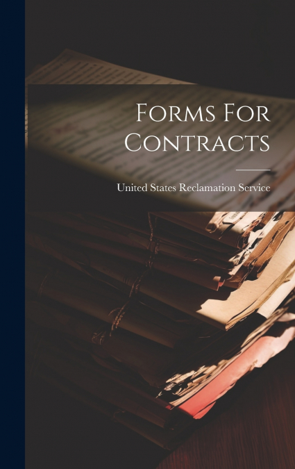 Forms For Contracts