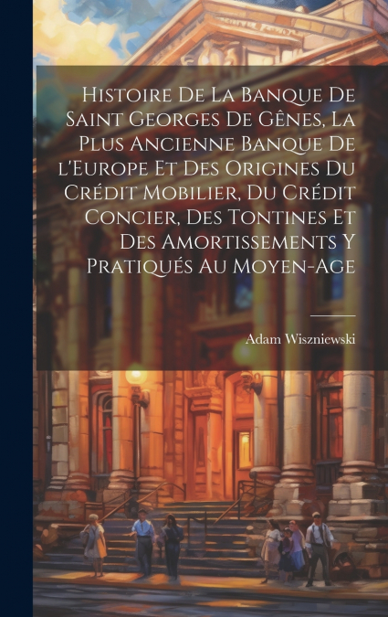 Histoire de la Banque de Saint Georges de Gênes, la plus ancienne banque de l’Europe et des origines du crédit mobilier, du crédit concier, des tontines et des amortissements y pratiqués au moyen-age