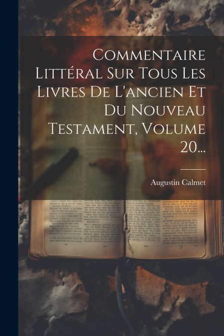 Commentaire Littéral Sur Tous Les Livres De L’ancien Et Du Nouveau Testament, Volume 20...
