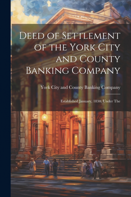 Deed of Settlement of the York City and County Banking Company