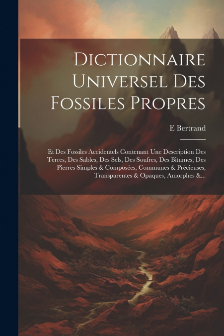 Dictionnaire Universel Des Fossiles Propres