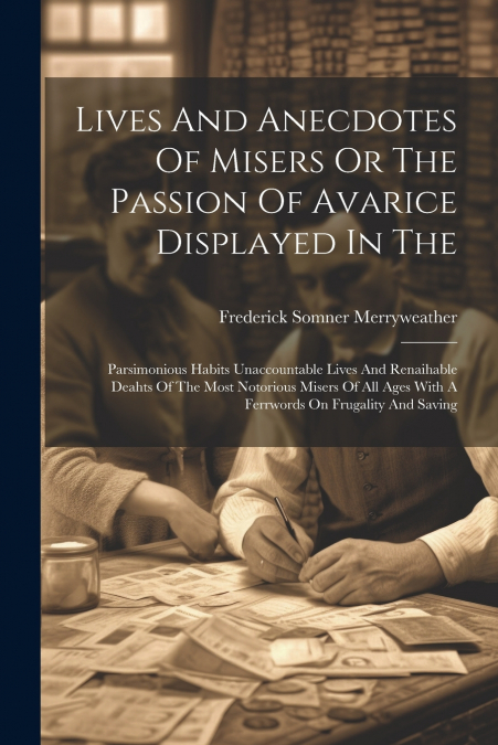 Lives And Anecdotes Of Misers Or The Passion Of Avarice Displayed In The
