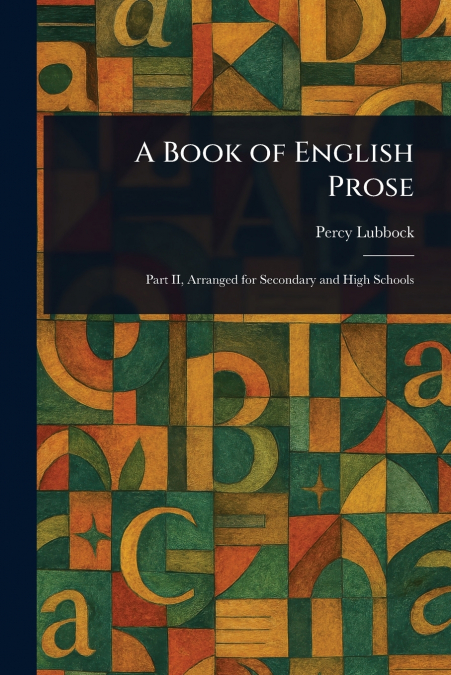 A Book of English Prose