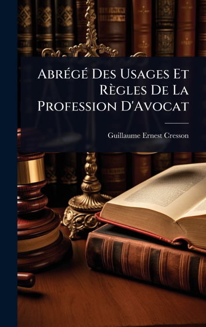 AbrÃ©gÃ© Des Usages Et RÃ¨gles De La Profession D’Avocat