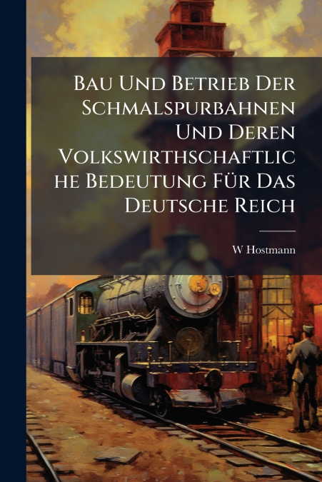 Bau Und Betrieb Der Schmalspurbahnen Und Deren Volkswirthschaftliche Bedeutung FÃ¼r Das Deutsche Reich