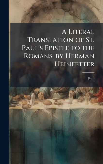 A Literal Translation of St. Paul’s Epistle to the Romans, by Herman Heinfetter