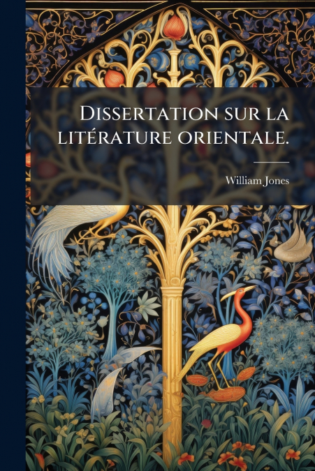 Dissertation sur la litÃ©rature orientale.
