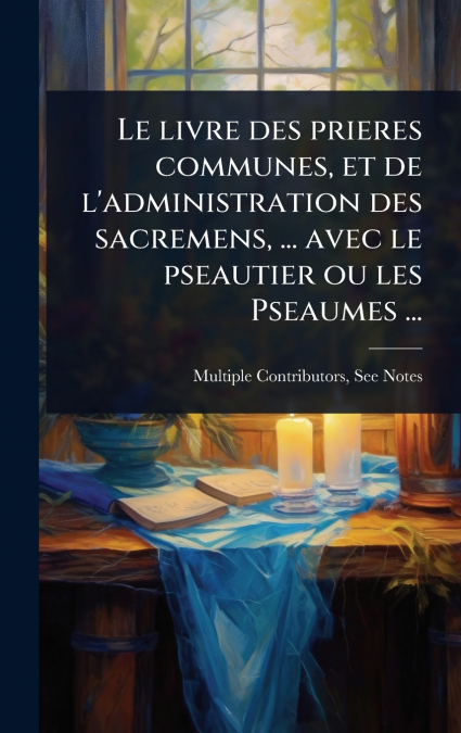 Le livre des prieres communes, et de l’administration des sacremens, ... avec le pseautier ou les Pseaumes ...