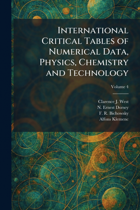 International Critical Tables of Numerical Data, Physics, Chemistry and Technology