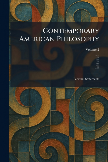 Contemporary American Philosophy
