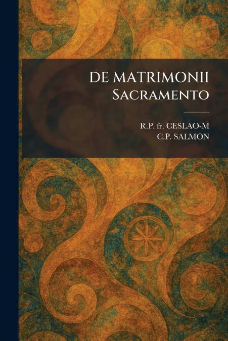 DE MATRIMONII Sacramento