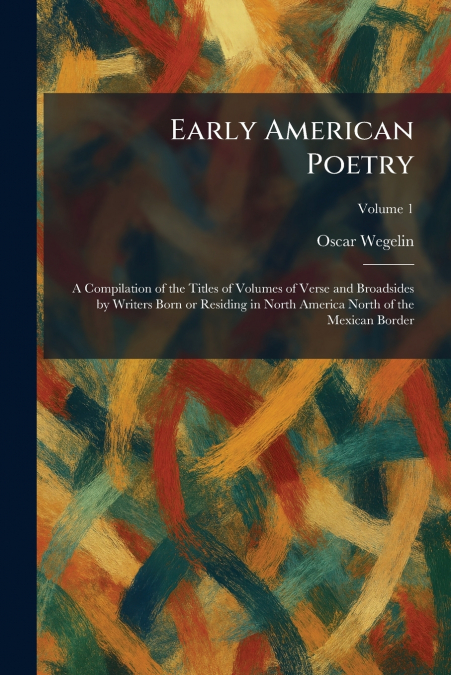 Early American Poetry