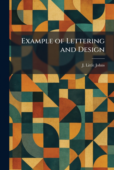 Example of Lettering and Design