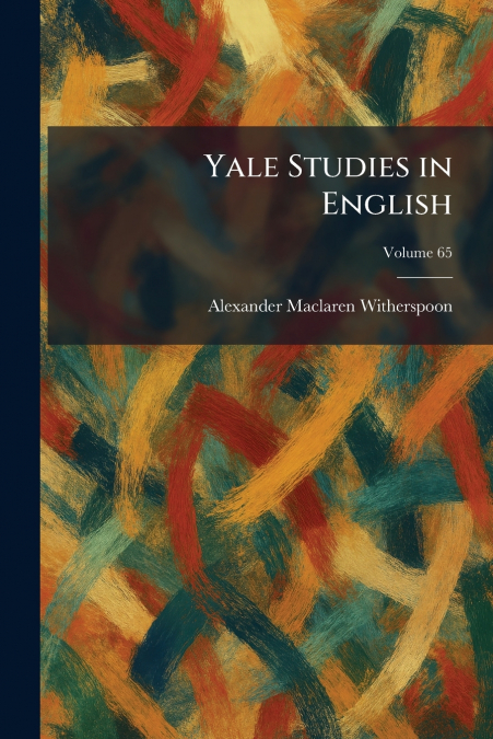 Yale Studies in English