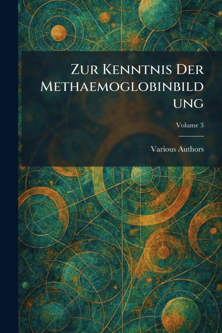 zur kenntnis der methaemoglobinbildung