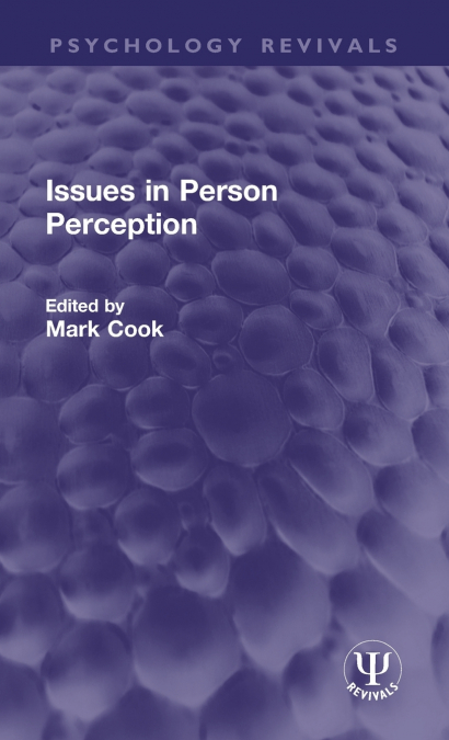 Issues in Person Perception
