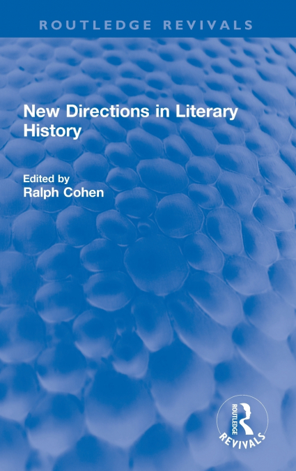 New Directions in Literary History