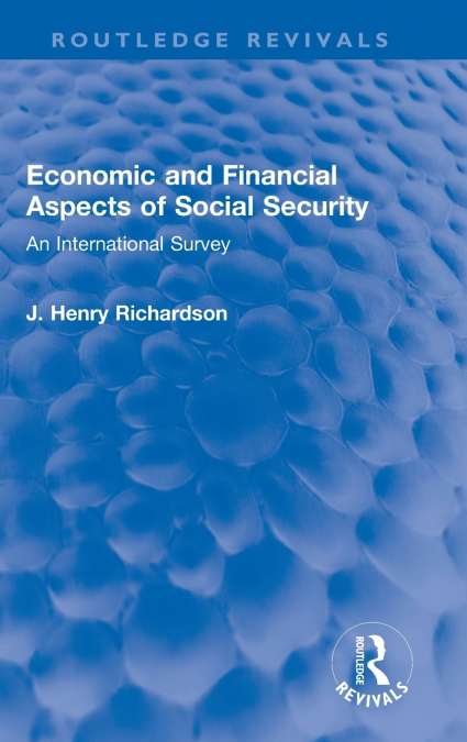 Economic and Financial Aspects of Social Security