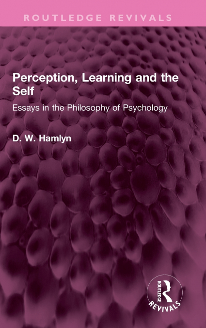 Perception, Learning and the Self