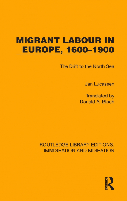 Migrant Labour in Europe, 1600-1900