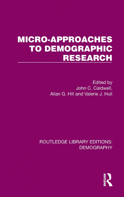 Micro-Approaches to Demographic Research