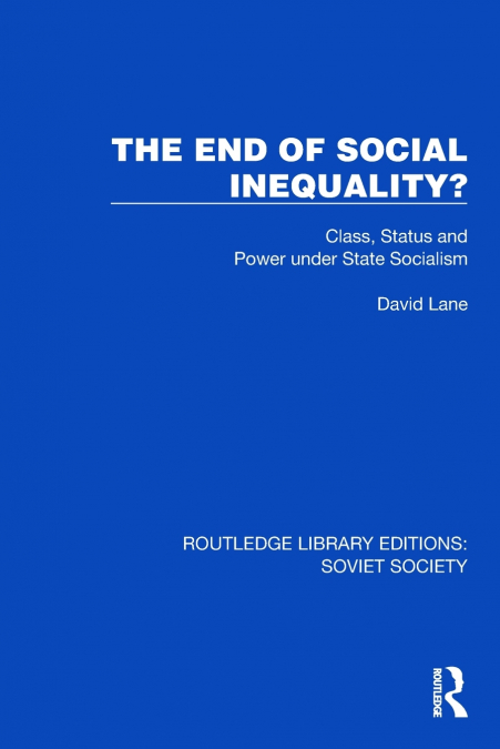 The End of Social Inequality?