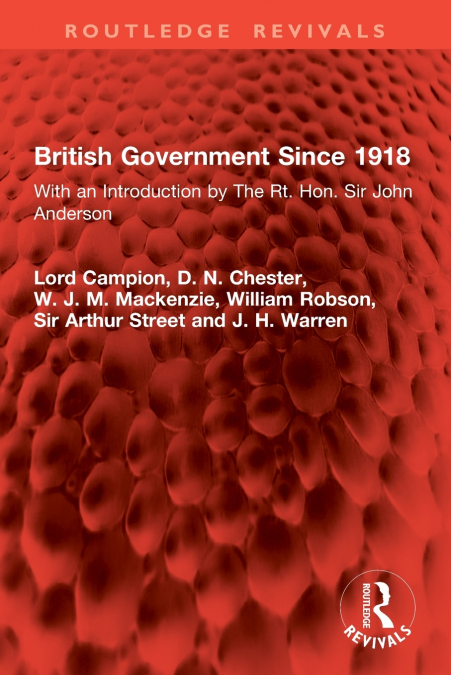 British Government Since 1918