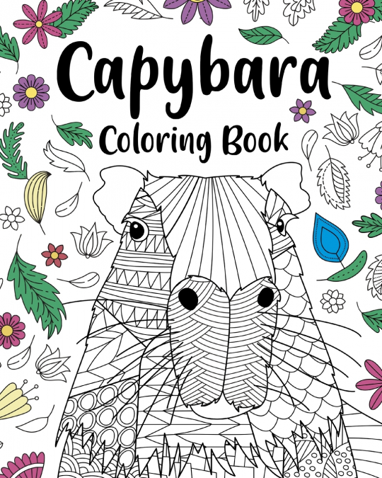 Capybara Adult Coloring Book