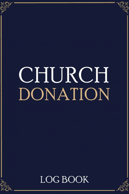Church Donation Log Book
