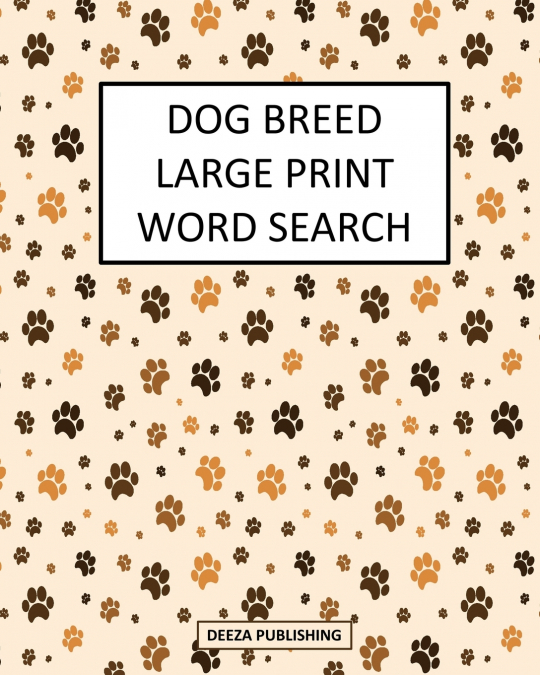 Dog Breed Large Print Word Search