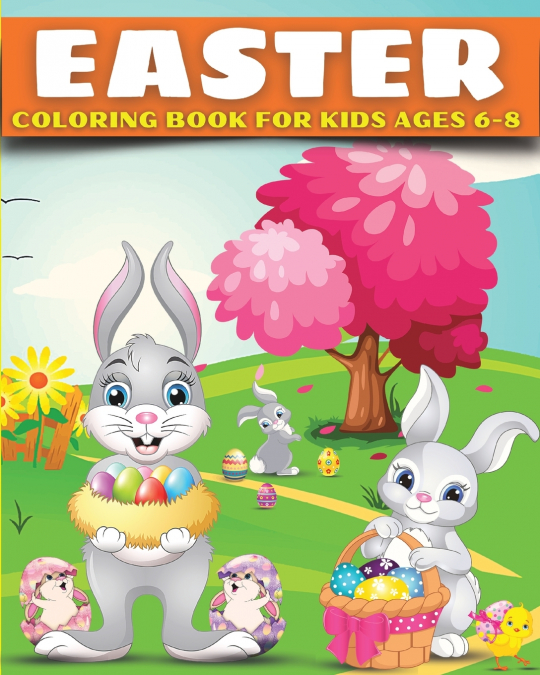 Easter Coloring Book for Kids Ages 6-8