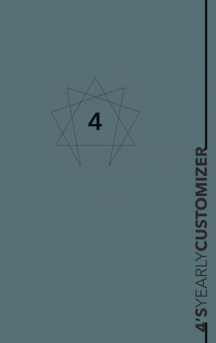 Enneagram 4 YEARLY CUSTOMIZER Planner