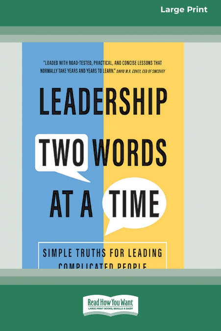 Leadership Two Words at a Time
