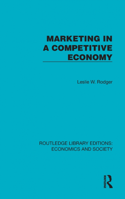 Marketing in a Competitive Economy