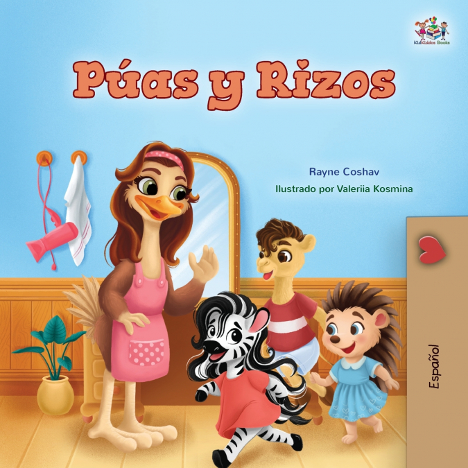 Spikes and Curls (Spanish Kids Book)