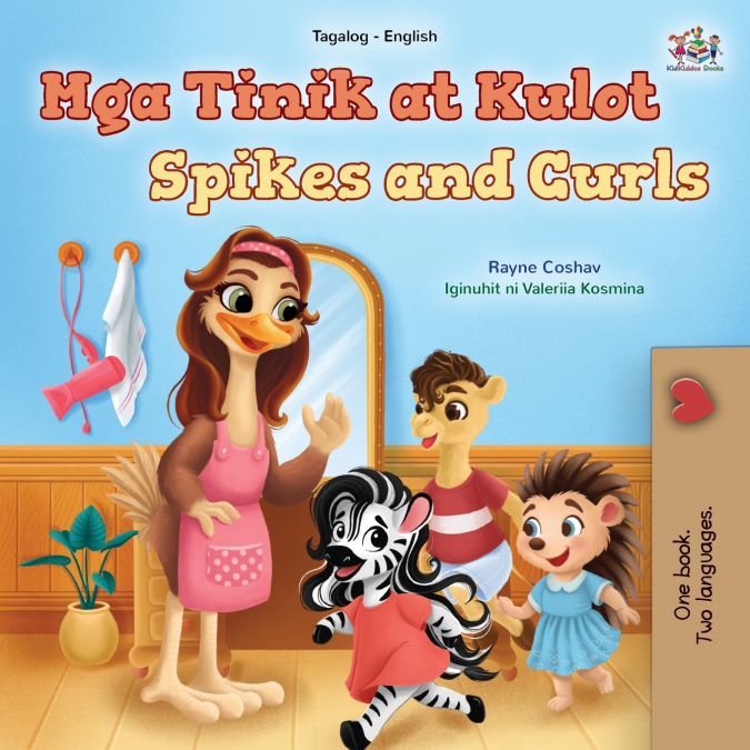 Spikes and Curls (Tagalog English Bilingual Kids Book)