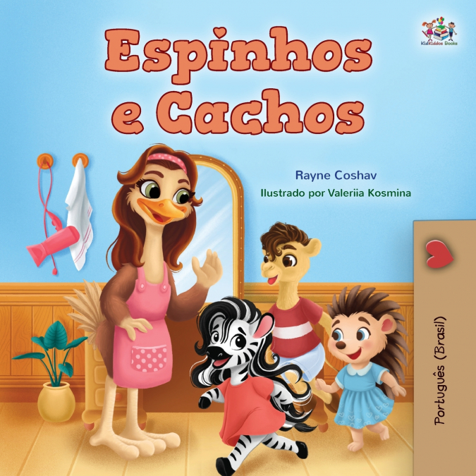 Spikes and Curls (Brazilian Portuguese Kids Book)