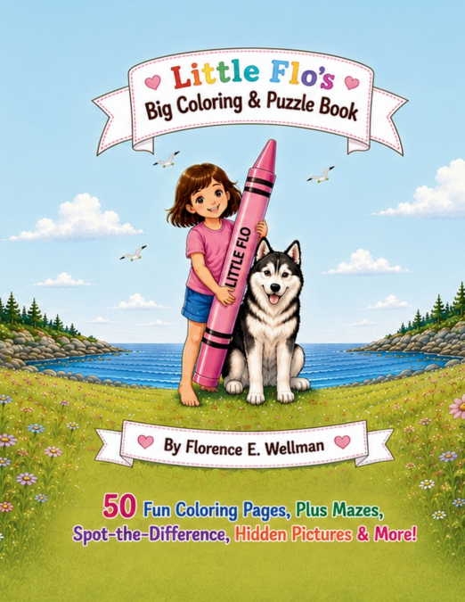 Little Flo’s Big Coloring And Puzzle Book