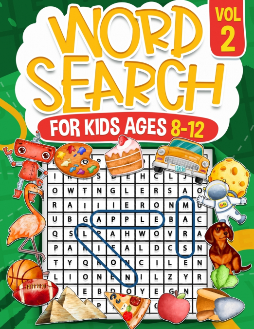 Word Search for Kids Ages 8-12 | Volume 2 | 100 Fun Puzzles | Kids Activity Book | Search and Find | Help Improve Vocabulary for Children | Themed Puzzles Including Animals, Dinosaurs, Sports, and Tec