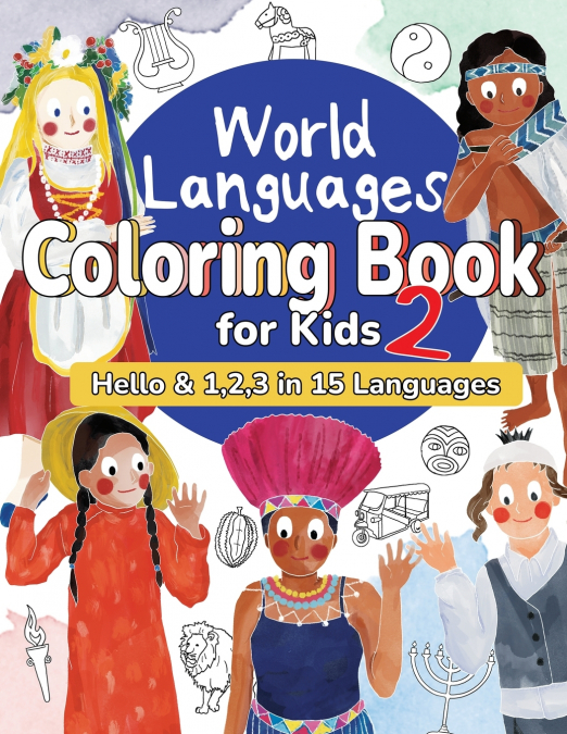 World Languages Coloring Book for Kids 2