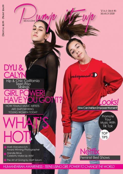Pump it up Magazine - Calyn & Dyli - Hip and chic California teen pop siblings