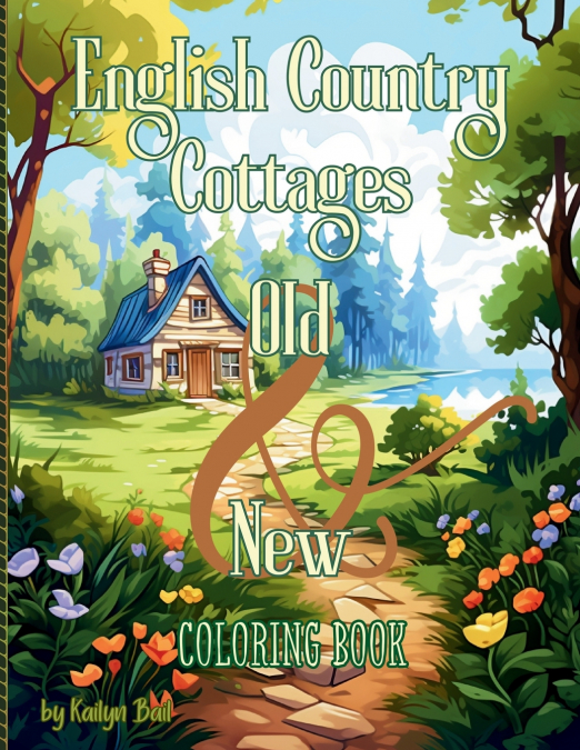 English Country Cottages Old & New Coloring Book