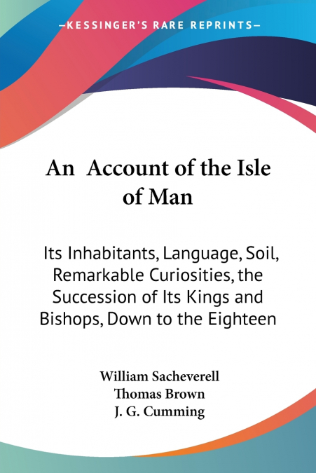 An  Account of the Isle of Man