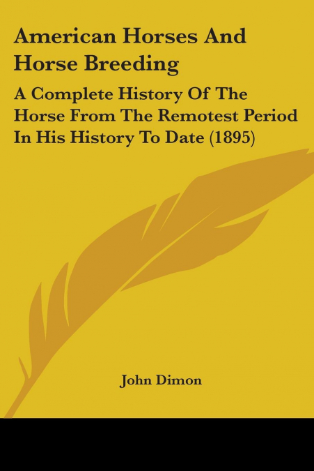 American Horses And Horse Breeding