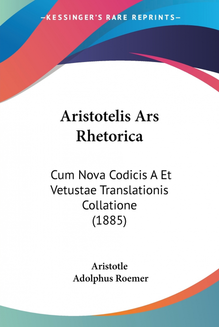 Aristotelis Ars Rhetorica