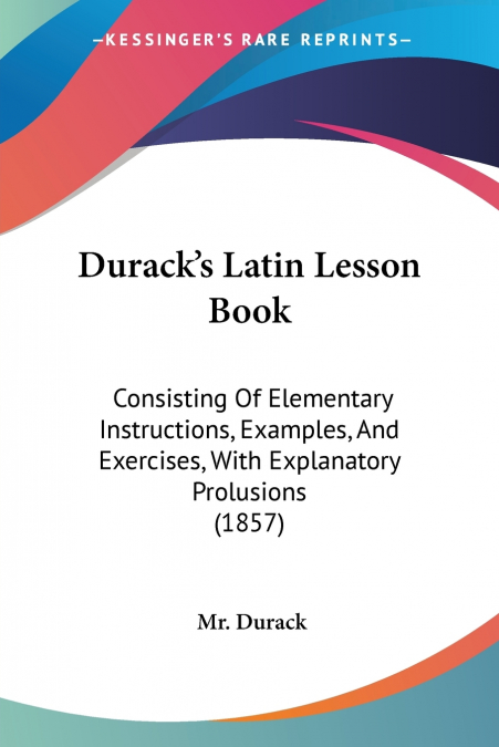 Durack’s Latin Lesson Book