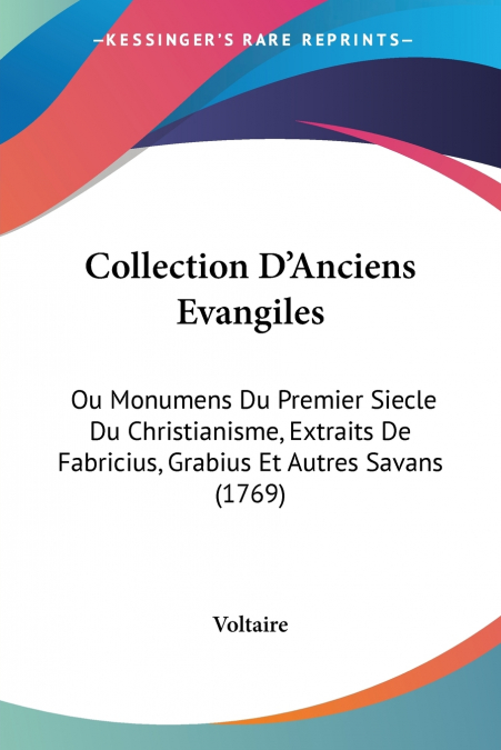 Collection D’Anciens Evangiles