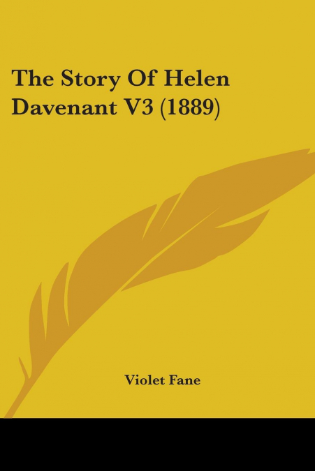 The Story Of Helen Davenant V3 (1889)