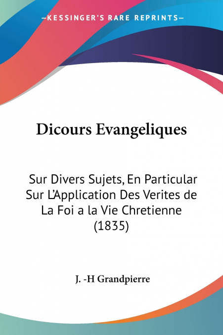 Dicours Evangeliques