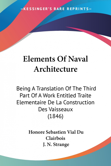 Elements Of Naval Architecture
